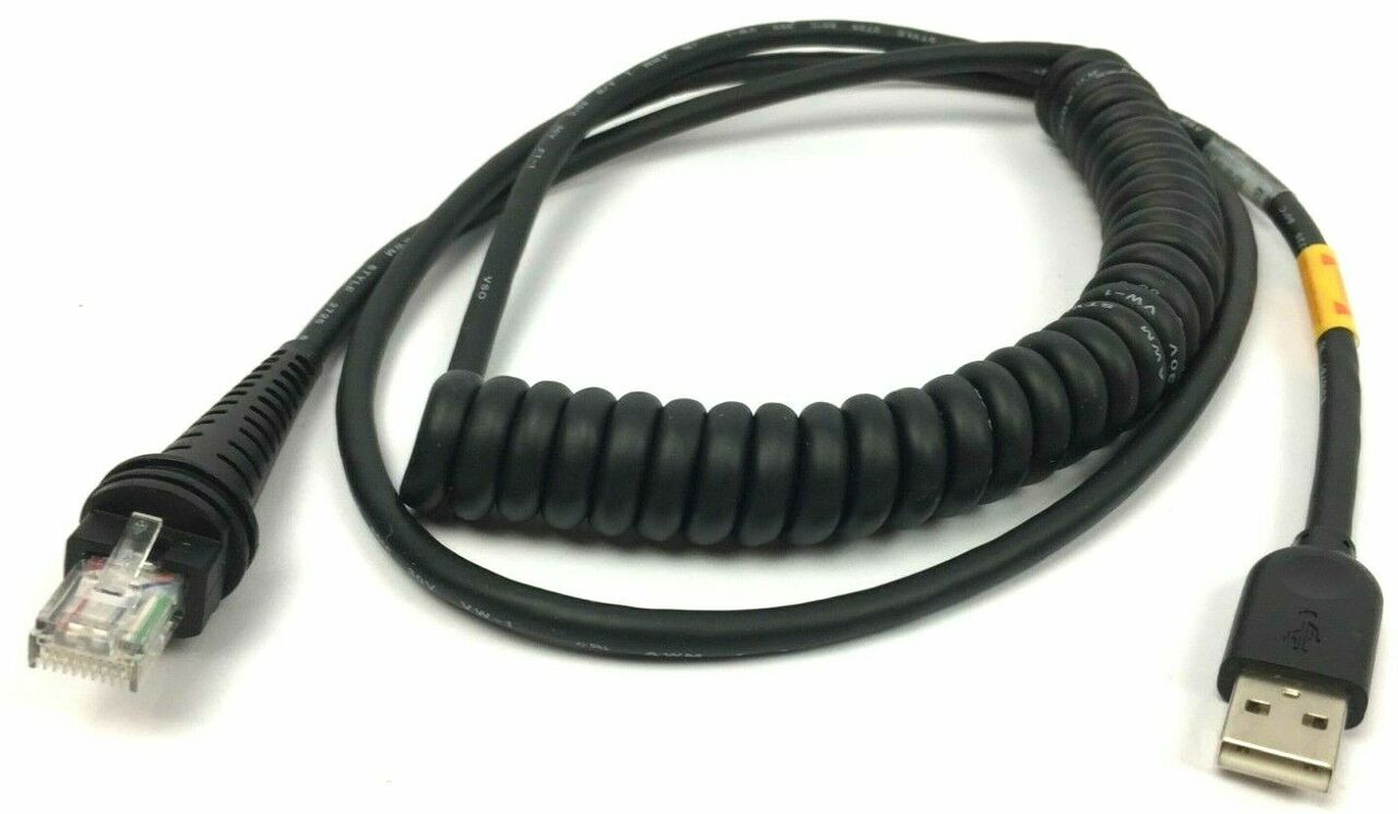 HONEYWELL CABLE 1200/1300/1900 USB A COILED 3M BLK
