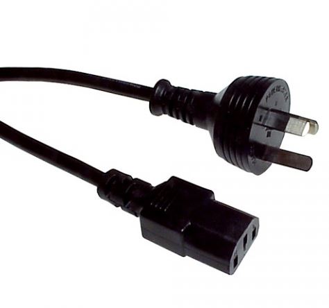 CABLE IEC POWER CORD 10A/250V C-13 2M