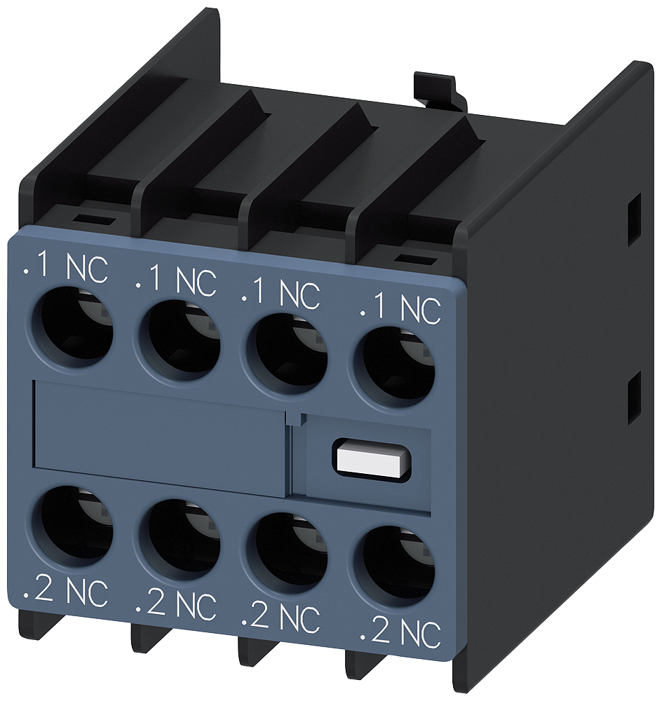 AUX SWITCH BLOCK FRONT 4NC 3RT2 SCR