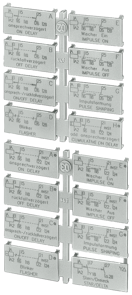 LABEL SET. F. MULTI-FUNC